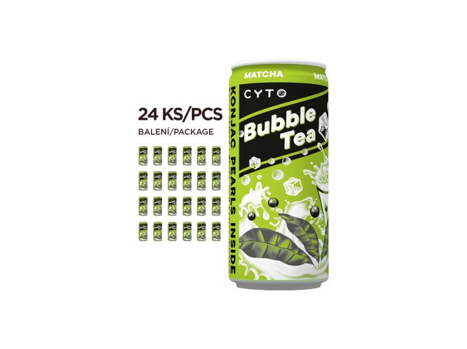 bubble tea matcha 250 ml 24 ks