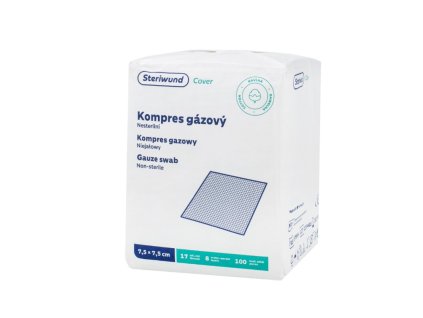 23322 steriwund steriwund kompres gazovy nesterilni 7 5 x 7 5 cm nesterilni