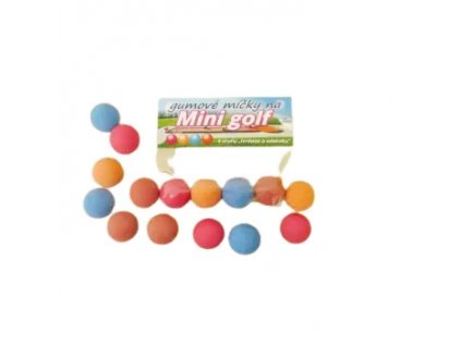 Gumové míčky na minigolf