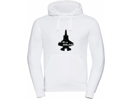 F35 černá 4 mikina bílá