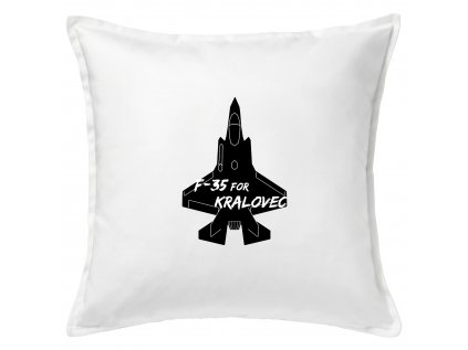 F35 černá 4 polštář bílý