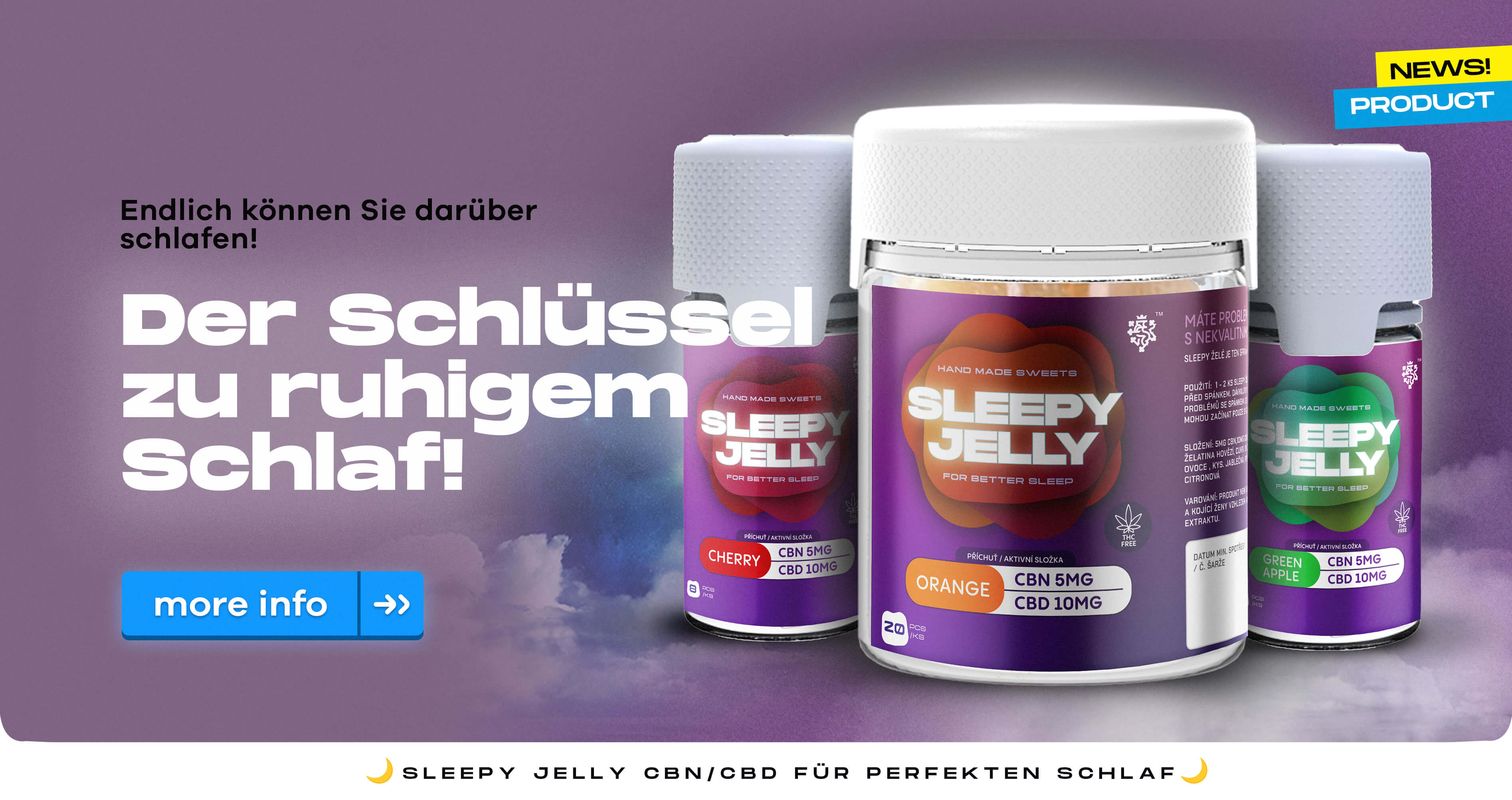 Ruhiger Schlaf mit Sleepy Jelly