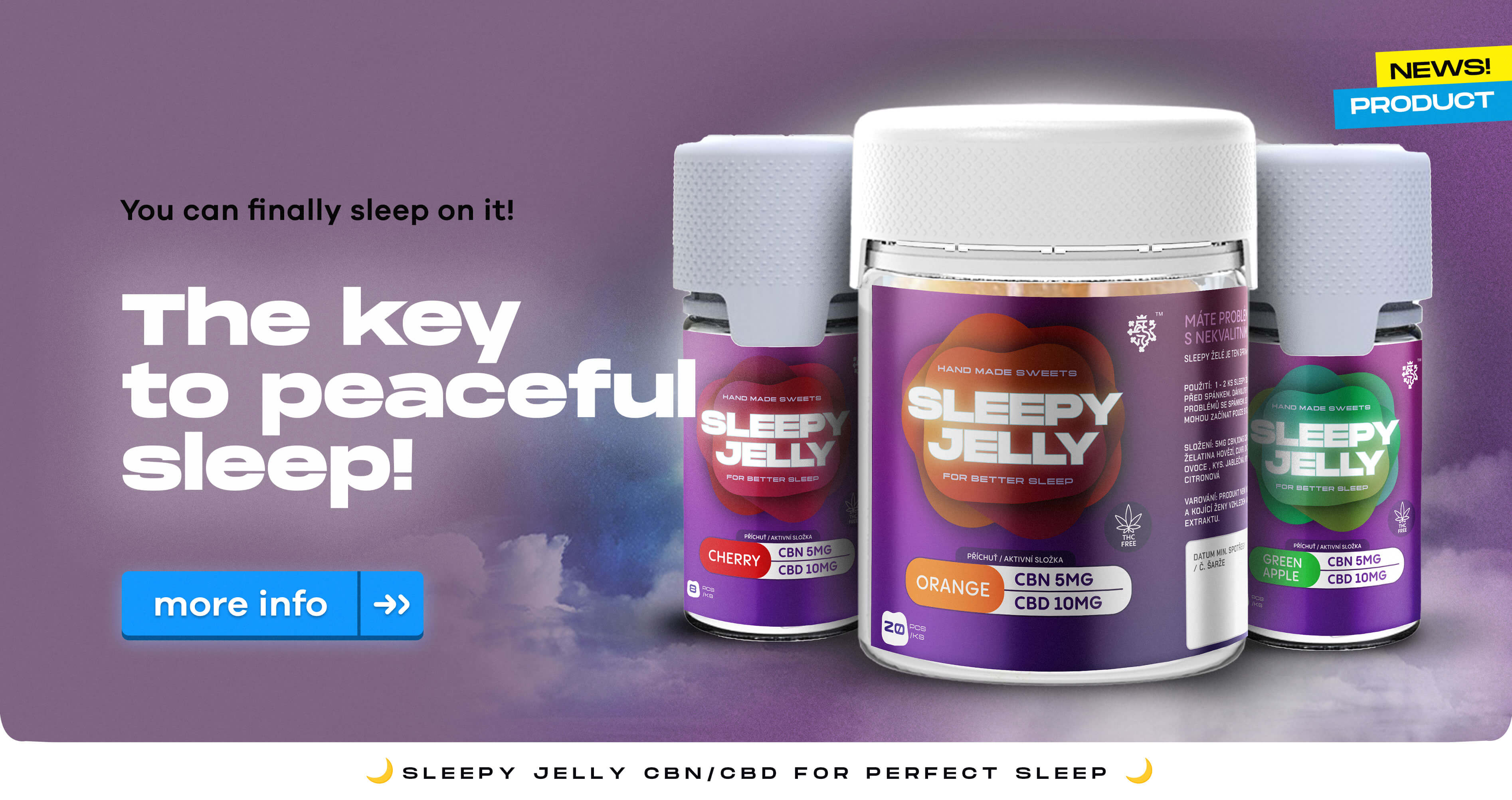 Peaceful sleep with Sleepy Jelly