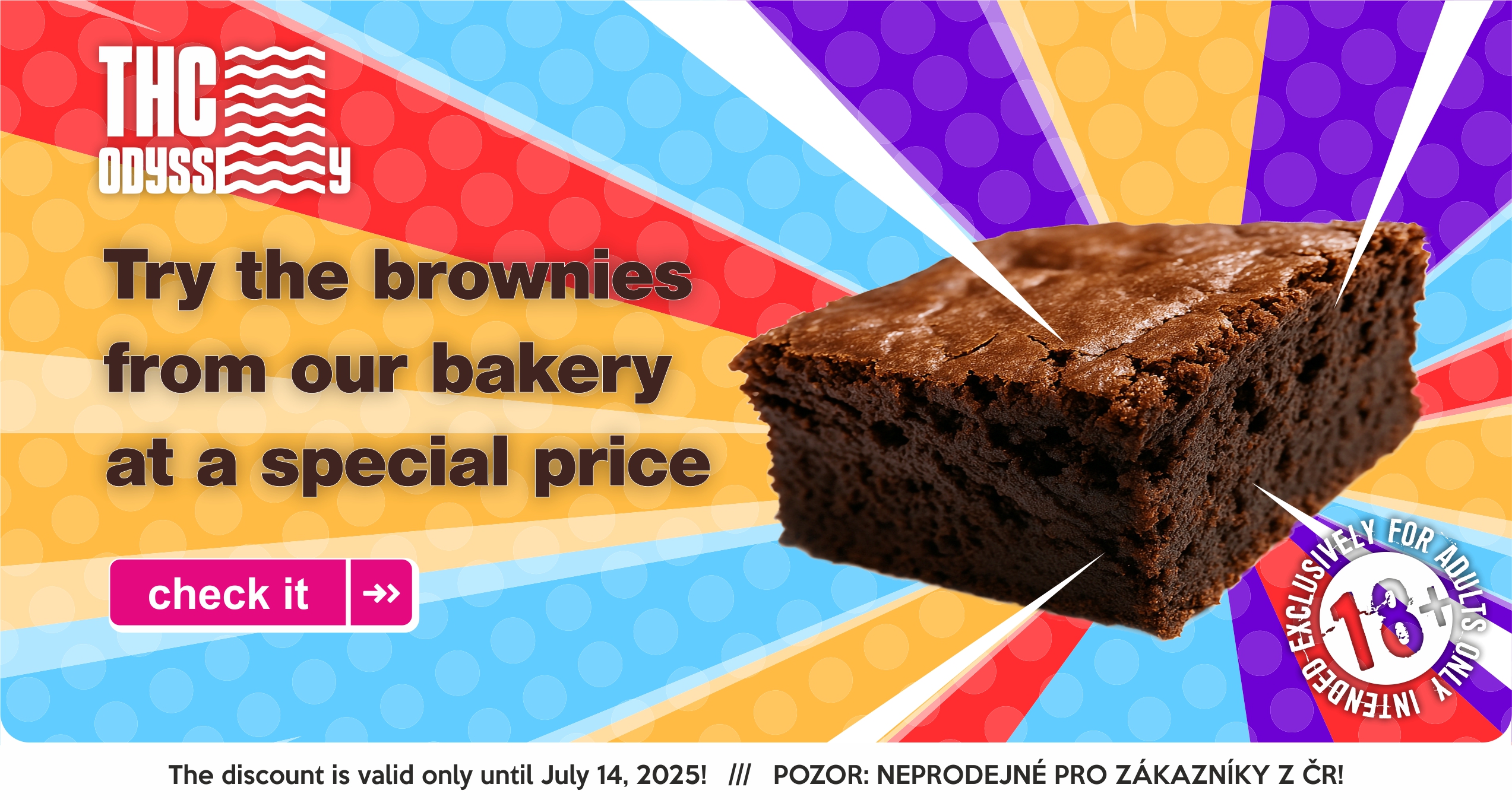 THC Odyssey Brownie banner carousel EN