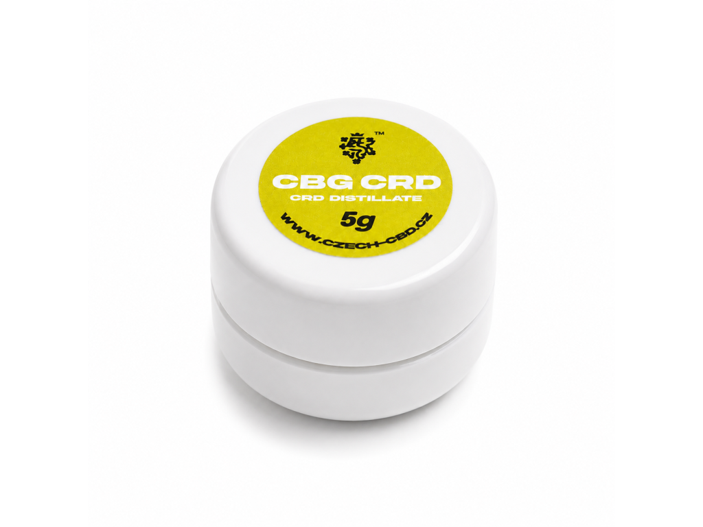 Premium extracts of cannabinoid CBG from Czech production