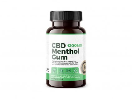 cbd menthol zvykacky gum czech