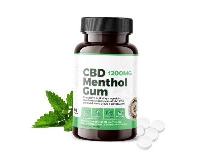cbd menthol gum zuvaky
