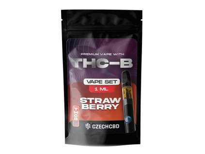 Vaporizer THC-B Strawberry 1 ml czech-cbd.cz