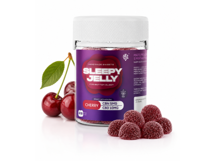 Sleepy Jelly CBN CBD edible cherry visen jablko spanek