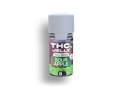 THCv Jelly 25 mg Sour Apple 8 pcs czech-cbd.cz