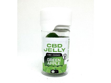 CBD Jelly 25mg - green apple 8pcs czech-cbd.cz