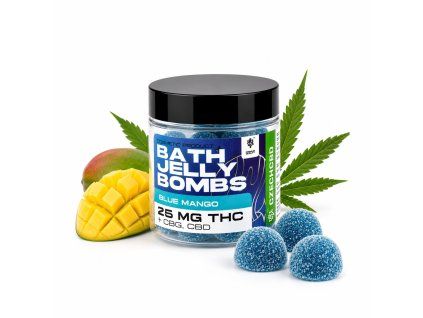 Jelly bath bomb candy edible thc blue mango 15pcs