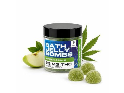 Jelly bath bomb candy edible thc green apple 15pcs