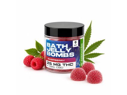 Jelly bath bomb candy edible thc raspberry malina 15pcs