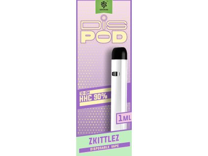 10 OH HHC disPOD Zkittlez 1ml jednorázový vape