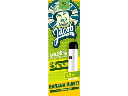 10 OH HHC vape 0,5ml Jacob Line Banana Runtz