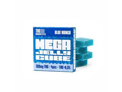 THC Odyssey MEGA Jelly Cubes Blue Mango 30mg box product