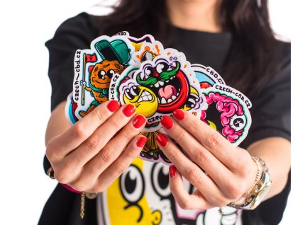 Sticker Set - 9 pcs  czech-cbd.cz