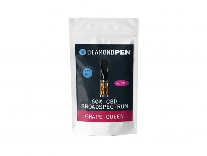 CBD diamond pen cartridge grape queen