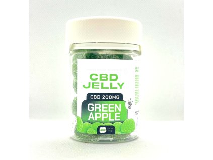 CBD Jelly 10mg zelené jablko 20ks