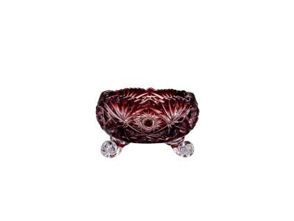 Bowl - Tripod Bowl - Ruby Red - Dhalia