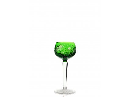 Wine glass  - Starry Sky - Green
