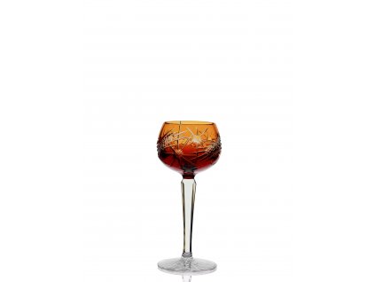 Wine glass  - Starry Sky - Amber