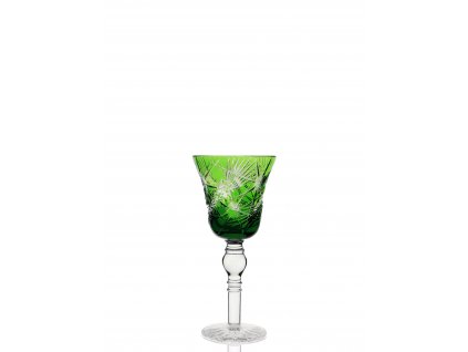 Wine goblet  - Starry Sky - Green