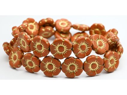 Flowers-5- 18mm - Pressed beads