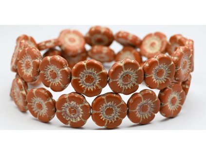 Flowers-5- 18mm - Pressed beads