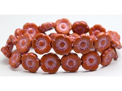 Flowers-5- 18mm - Pressed beads