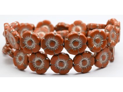 Flowers-5- 18mm - Pressed beads
