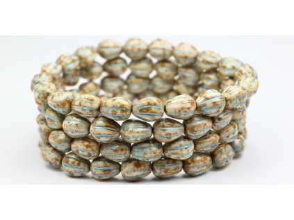 Pressed Beads - 11x9 mm