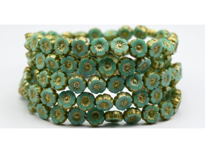 Hawaii flowers 8mm - Table cut beads