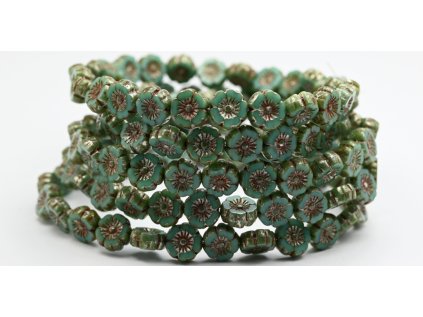 Hawaii flowers 8mm - Table cut beads