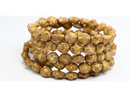 Pressed beads - 9x8mm