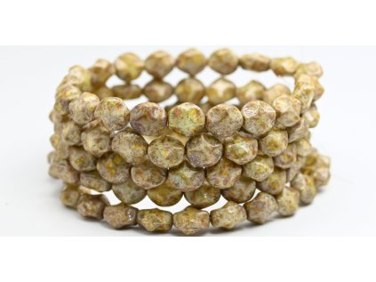 Pressed beads - 9x8mm