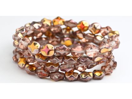 Pressed beads - 9x8mm