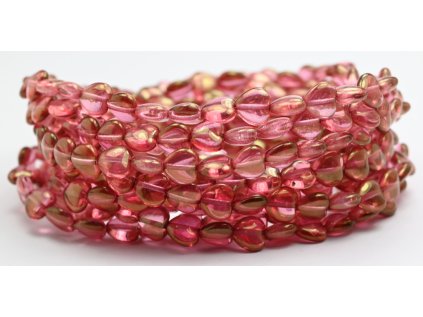 Pressed beads- Hearts 8mm