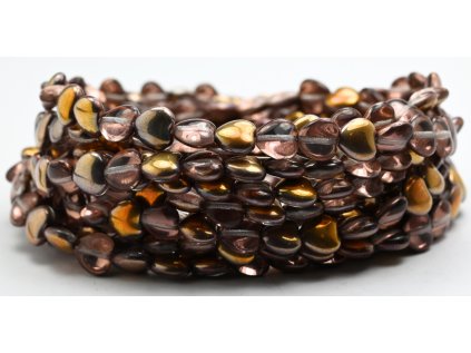 Pressed beads- Hearts 8mm