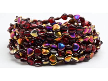 Pressed beads- Hearts 8mm