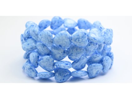 Pressed beads -Heards 16x15mm