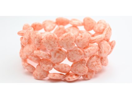 Pressed beads -Heards 16x15mm