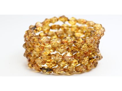 Pressed beads - 9x8mm