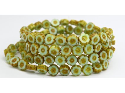 Hawaii flowers 8mm - Table cut beads