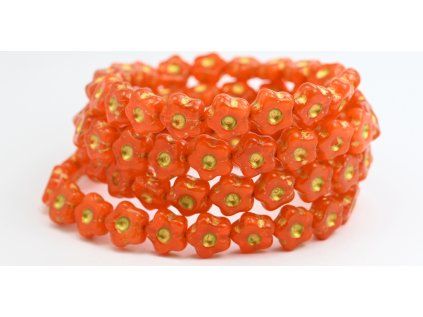 Flowers 11mm - pressed beads