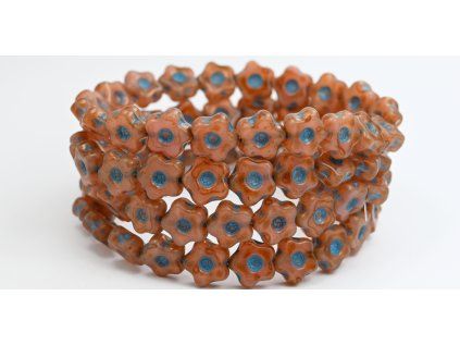 Flowers 11mm - pressed beads