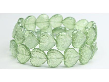 Hearts - 18x17mm - Pressed beads