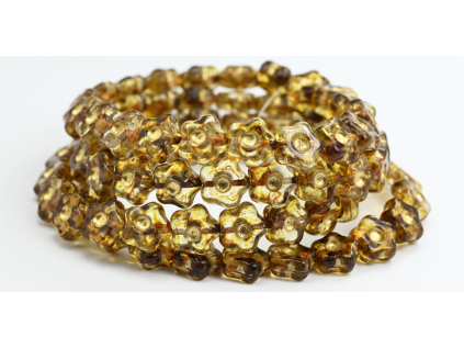 Flowers 11mm - pressed beads