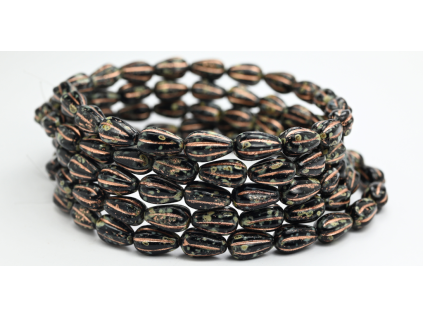 Pressed Beads - 13x8mm